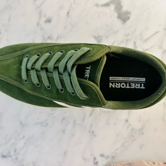 Tretorn Sneaker Suede in Olive size 8 - Picture 4 of 5